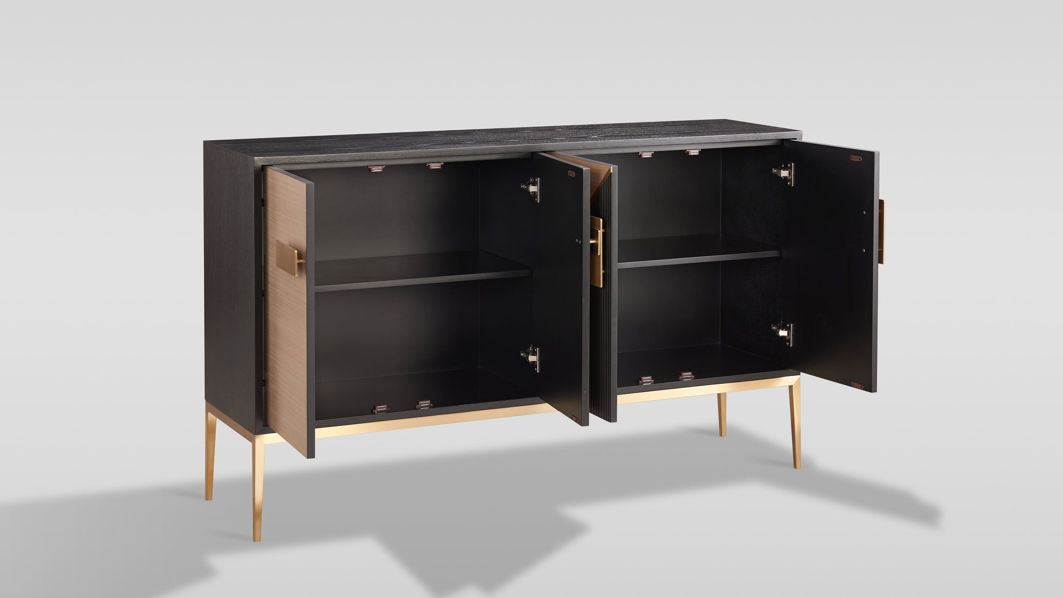 Divolia Sideboard (Grey Black) - Image 4