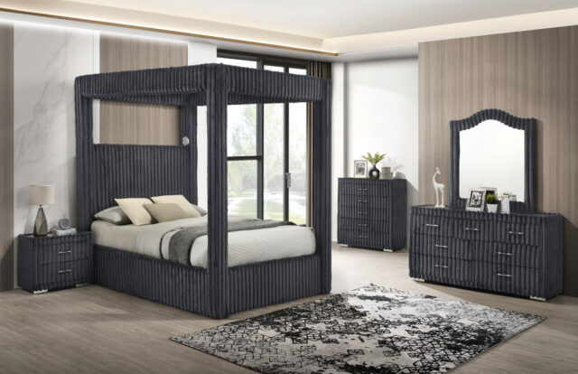 Atlam w/Henley Grey Bedroom Set