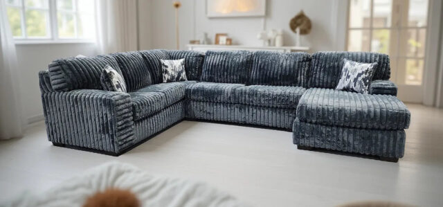 Austin Charcoal 3-Piece Right Arm Facing (RAF) Sectional