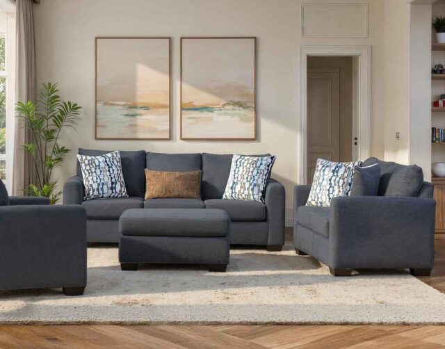 Behold Charcoal Sofa & Loveseat