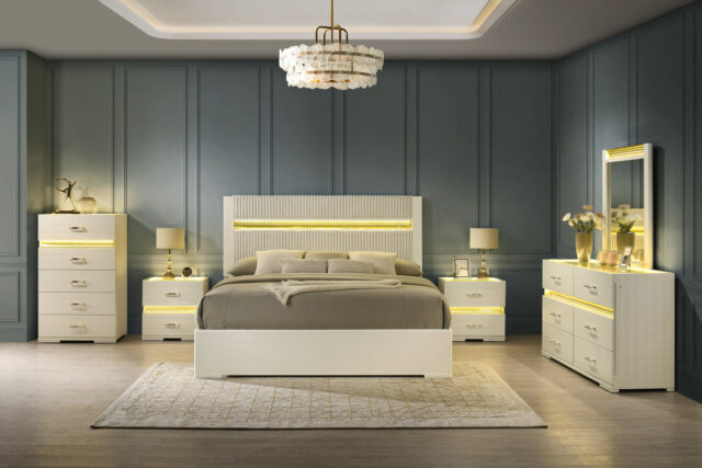 Brillia Beige Bedroom Set