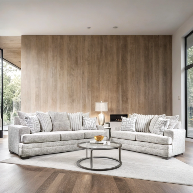 Comfort Vibe Oyster Sofa & Loveseat
