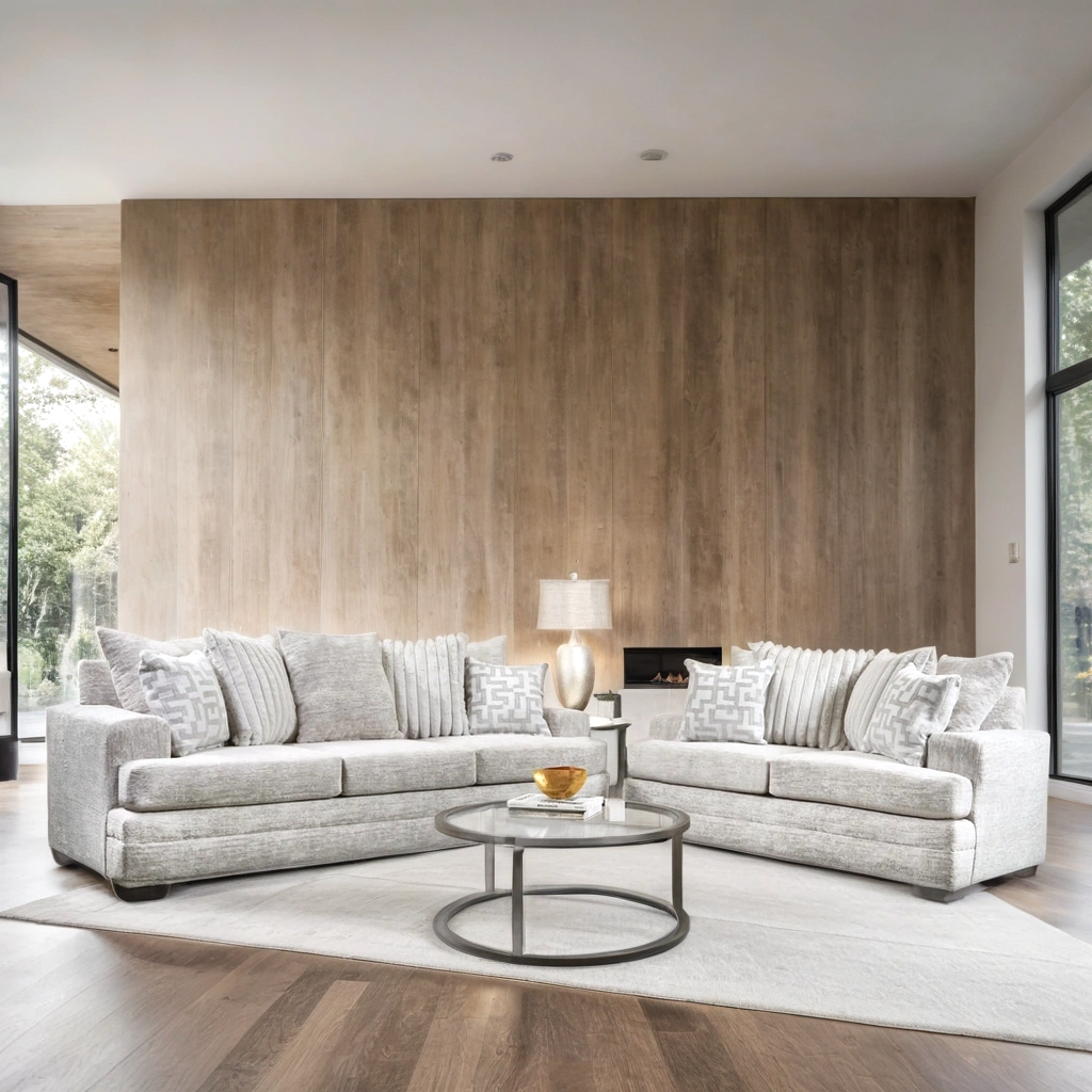 Comfort Vibe Oyster Sofa & Loveseat