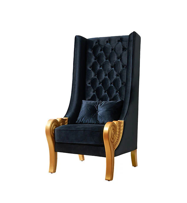 A-CH02 Throne 62.5" Tall (Black) - Image 4