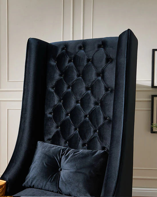 A-CH02 Throne 62.5" Tall (Black) - Image 3