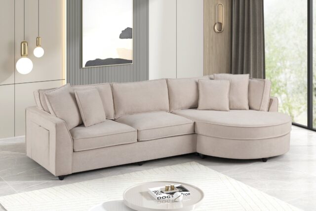 Elva Beige Sectional