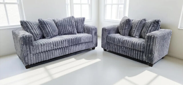 Gia Grey Sofa & Loveseat