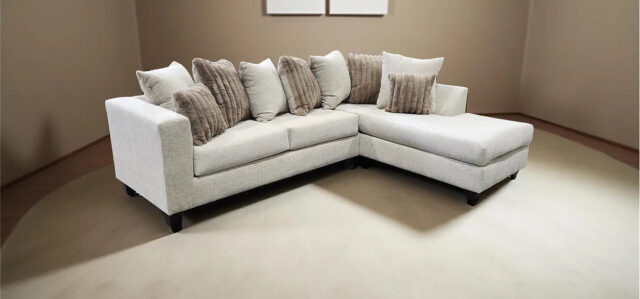 Kora Beige 2-Piece Right Arm Facing (RAF) Sectional