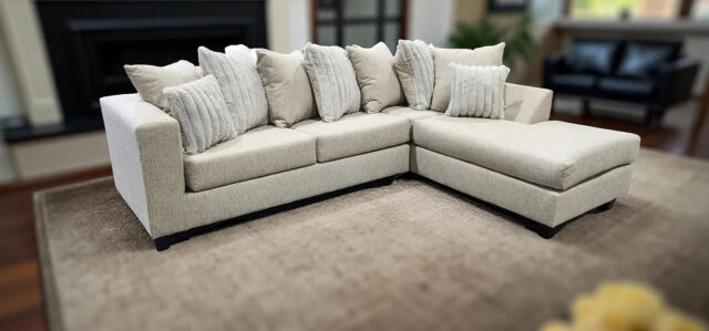 Kora Grey 2-Piece Right Arm Facing (RAF) Sectional