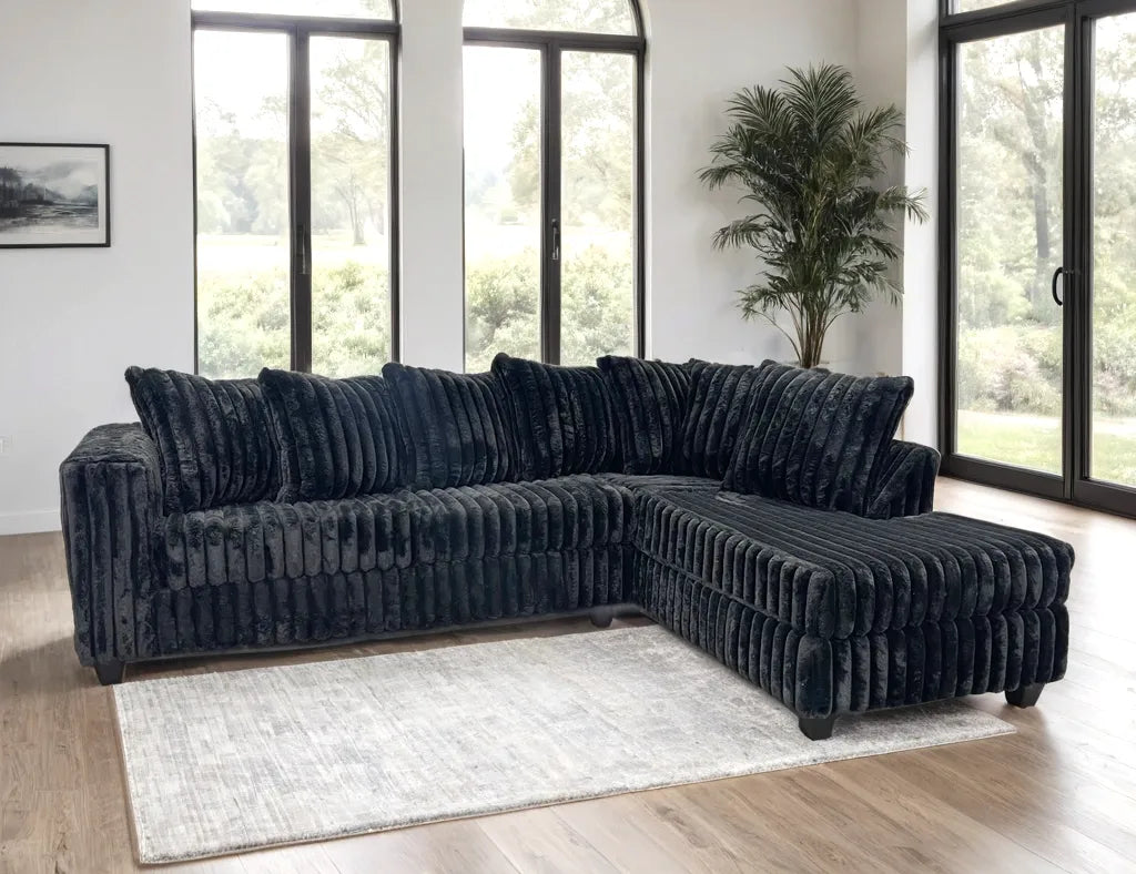 Larce Black Sectional