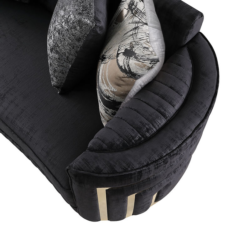 Minerva Black Living Room Set - Image 3