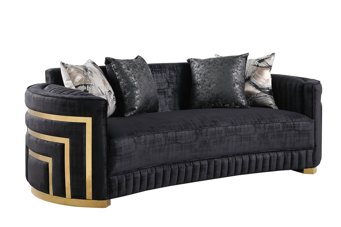 Minerva Black Living Room Set - Image 4
