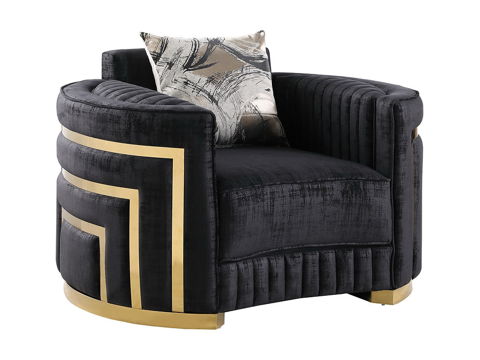 Minerva Black Living Room Set - Image 7