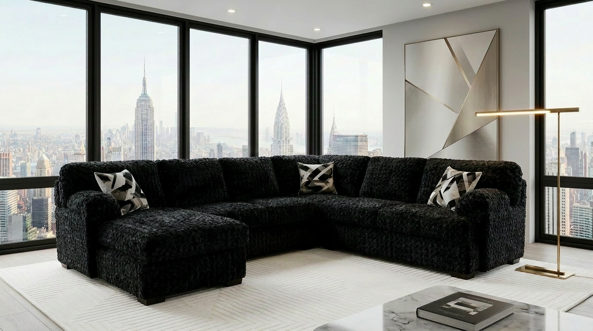 Westwood Black LAF Sectional