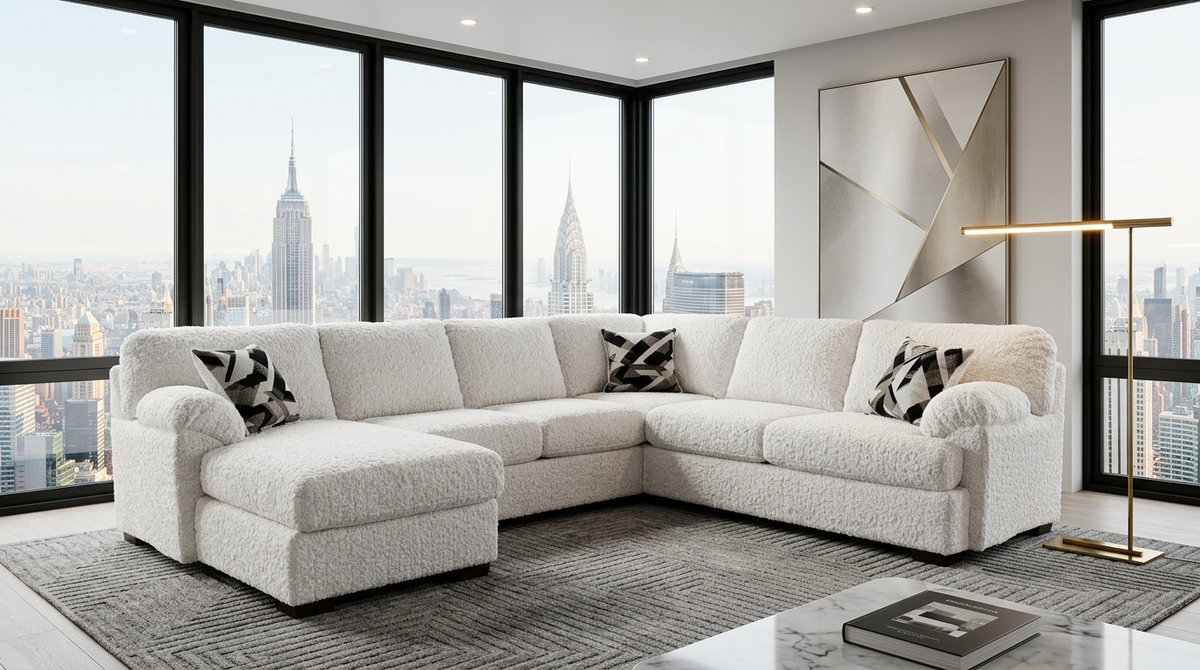 Westwood Cream LAF Sectional