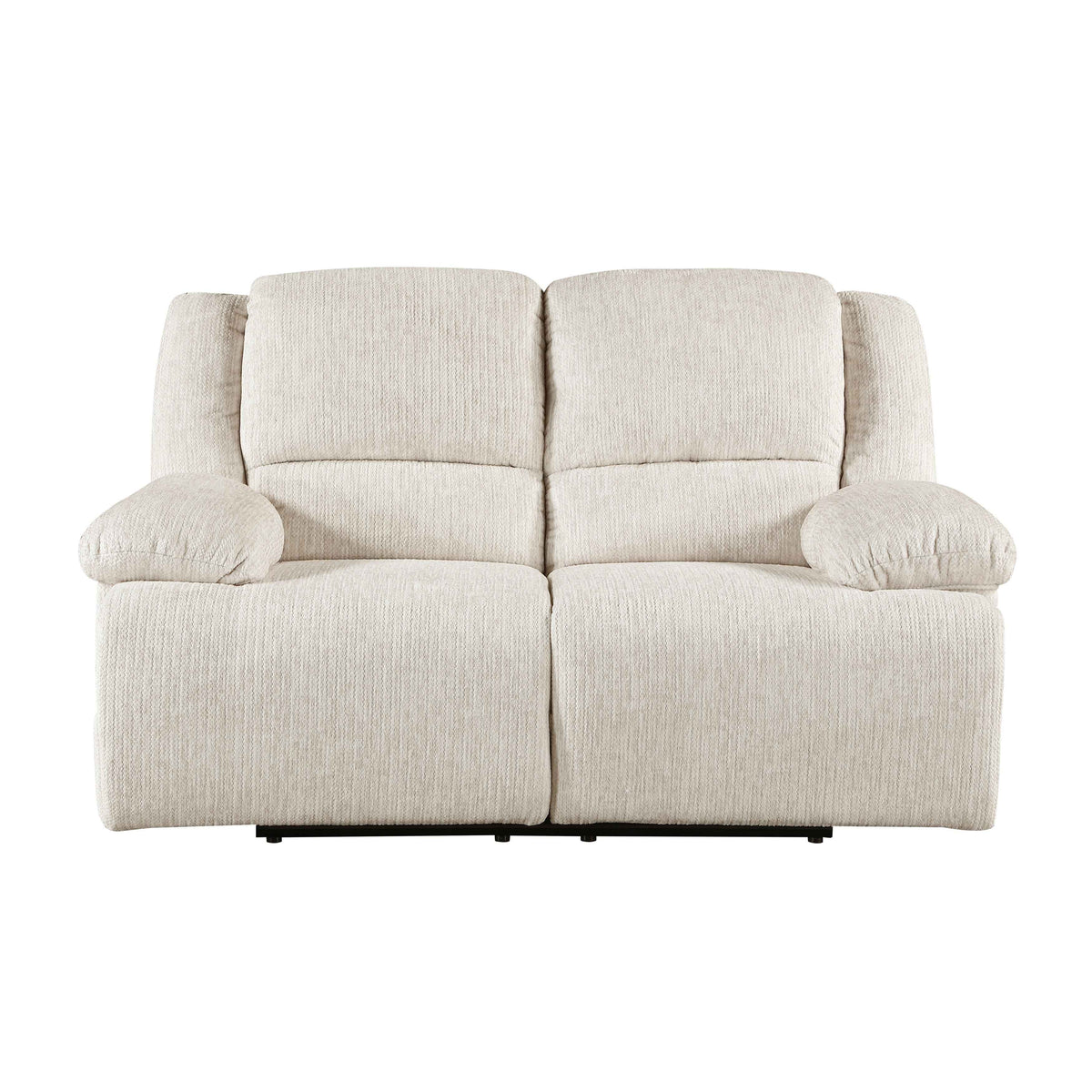 Caliber Beige Power Double Reclining Loveseat