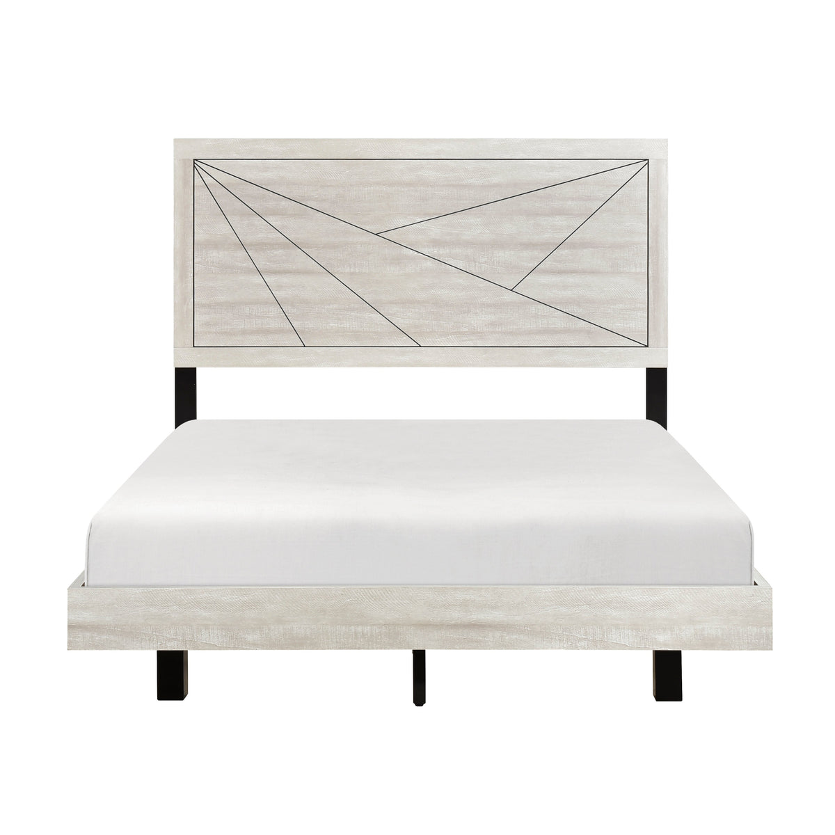 Aspen Gray Oak California King Bed