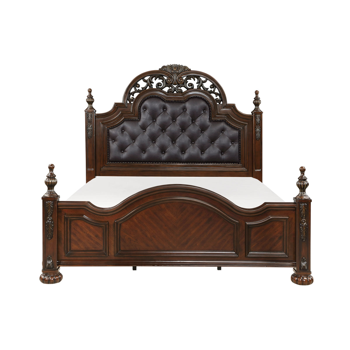 Adelina Cherry California King Poster Bed