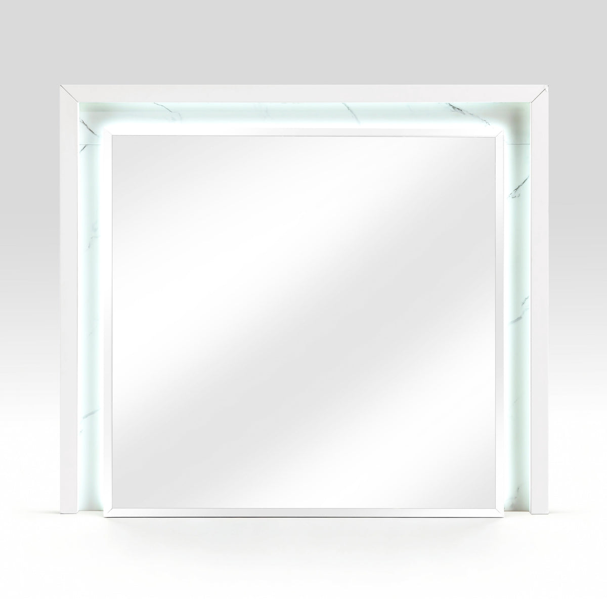 Ripple White Mirror