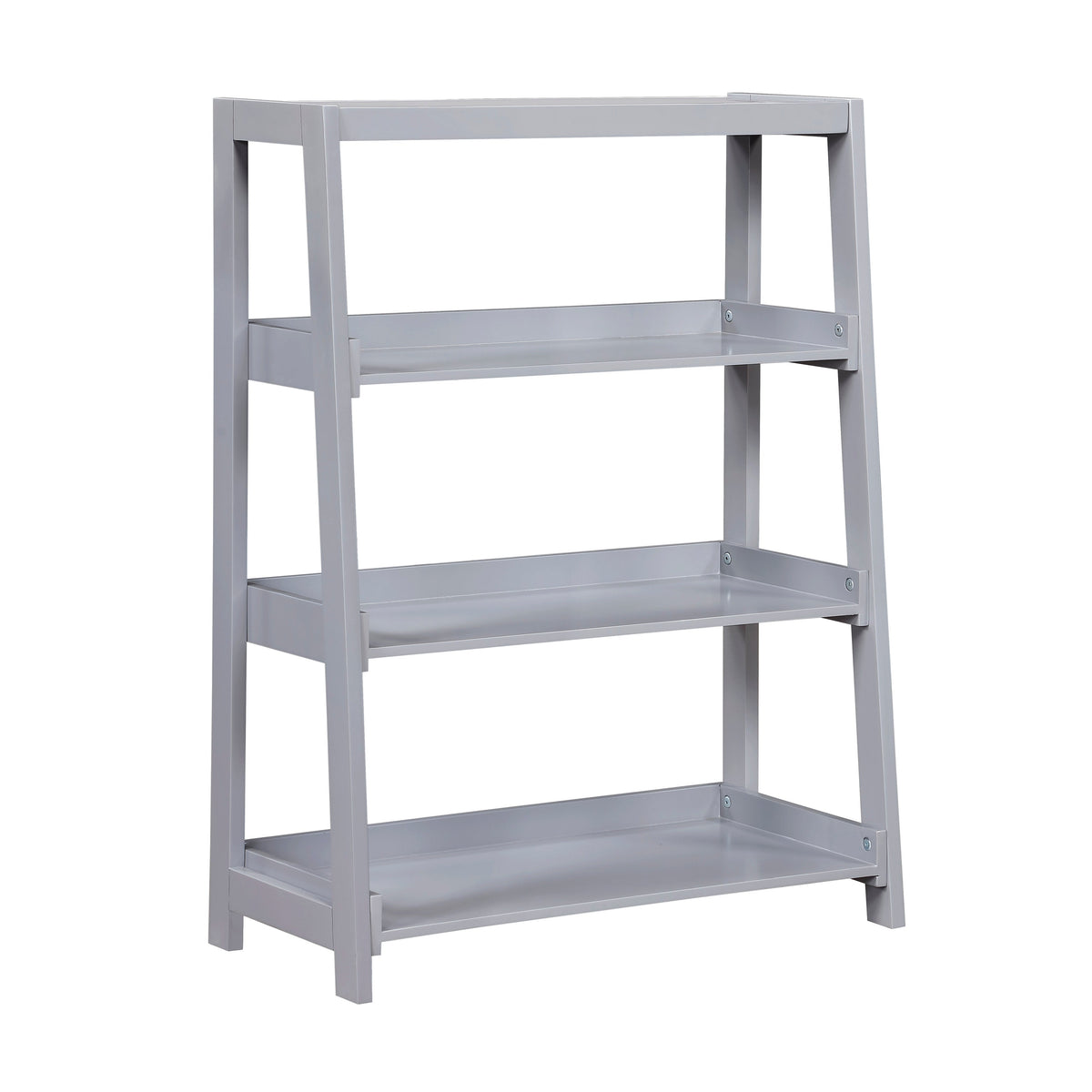 Sloane Gray Bookcase with 3 Fixed Shelves