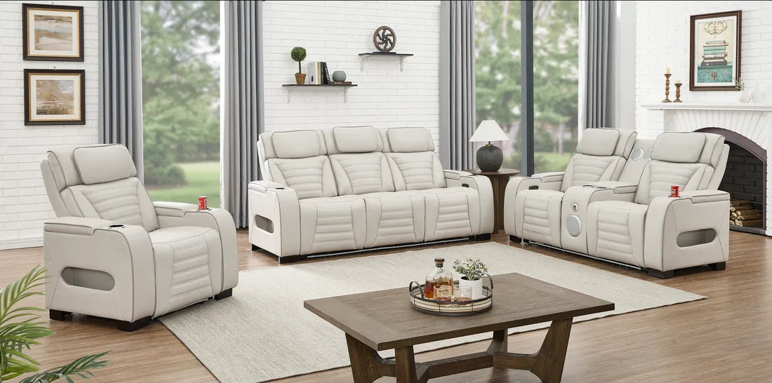 Tokyo Sand 3-Piece Power Reclining Living Room Set