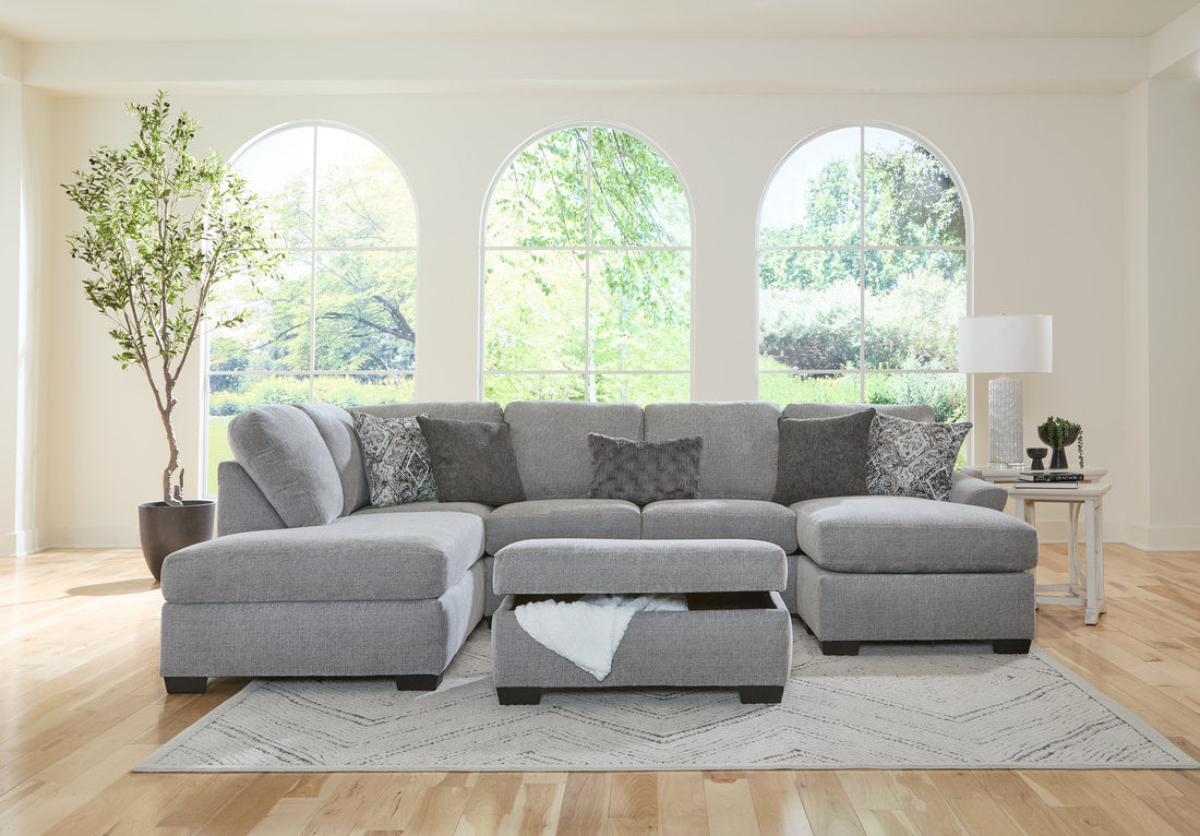 Signature Dove Double Chaise Sectional