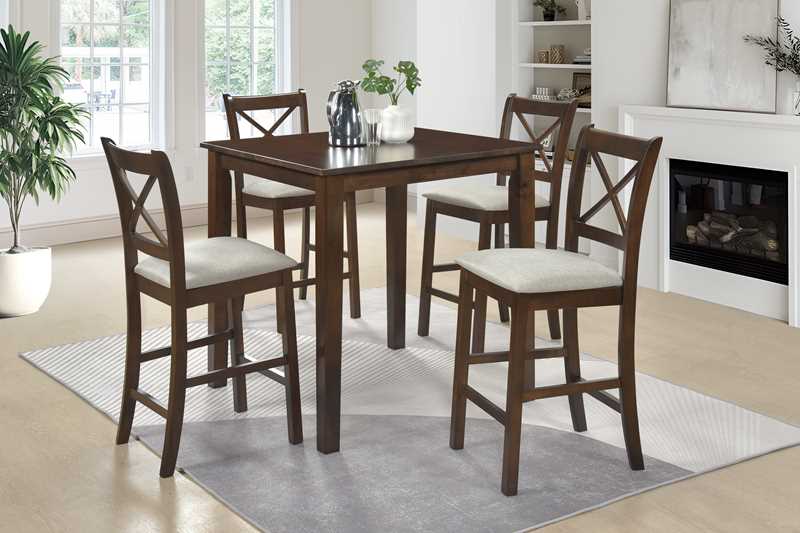 Tahoe Beige Pub 5-Piece Dining Room Set