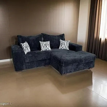 Nashville Black Right Arm Facing (RAF) Sectional