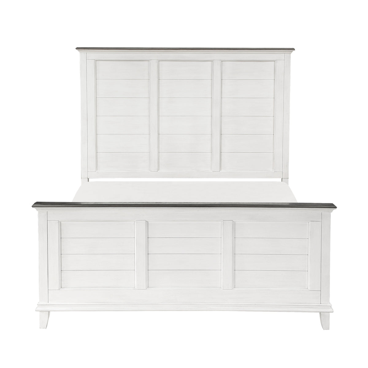 Chesterton Antique White/Dark Brown California King Bed