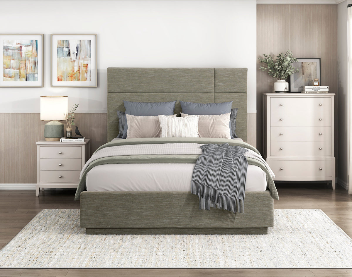 Paola Forest Green California King Platform Bed