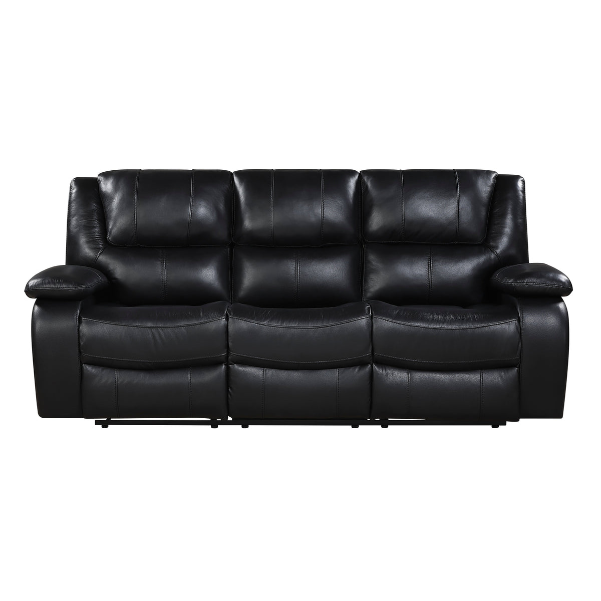 Ellicott Black Double Reclining Sofa