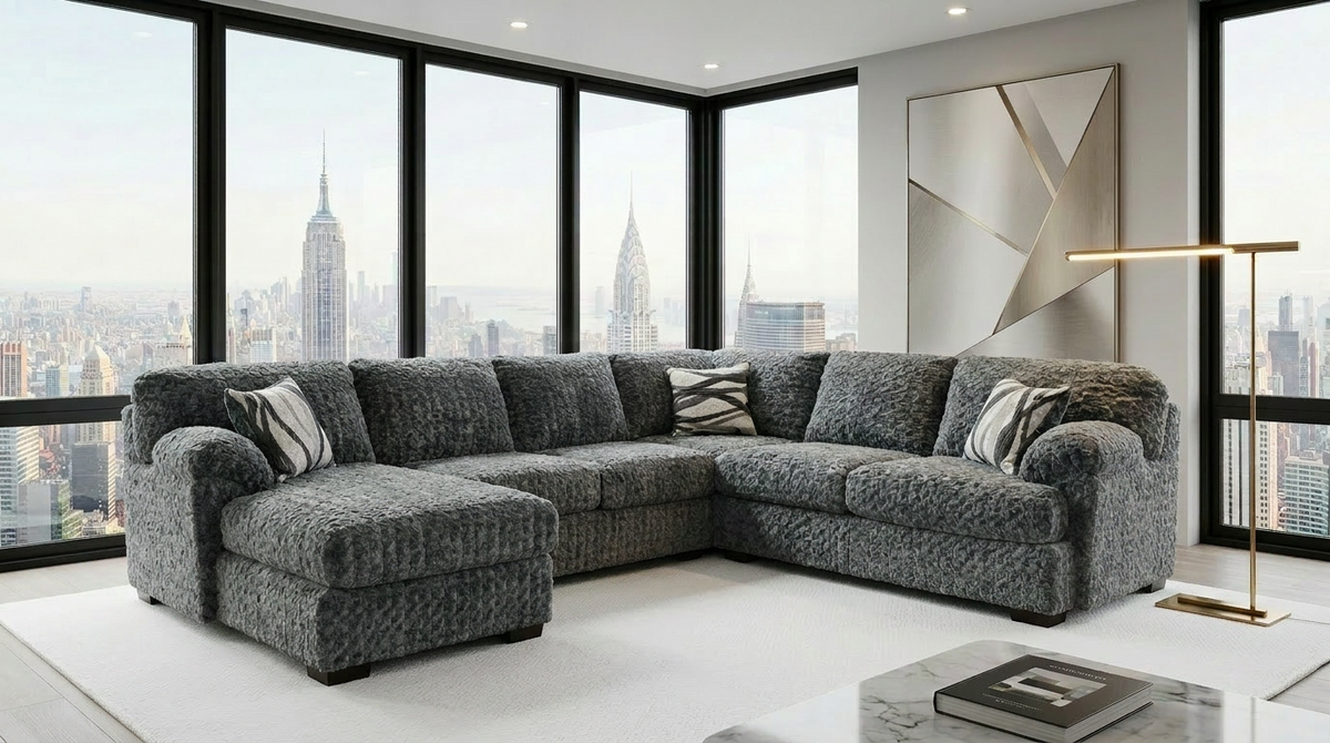 Westwood Gunmetal LAF Sectional