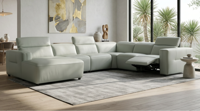 Noel Grey Power Reclining Corner Sectional