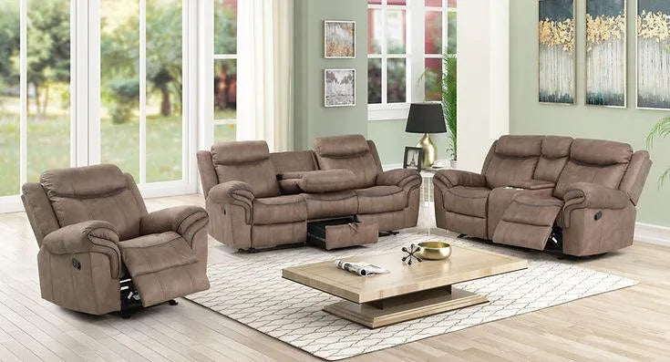Rio Grande Brown Reclining Living Room Set