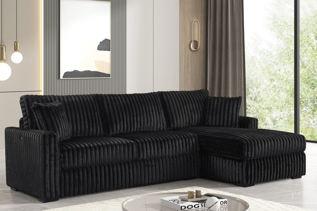 Sol Black RAF Reversible Sectional