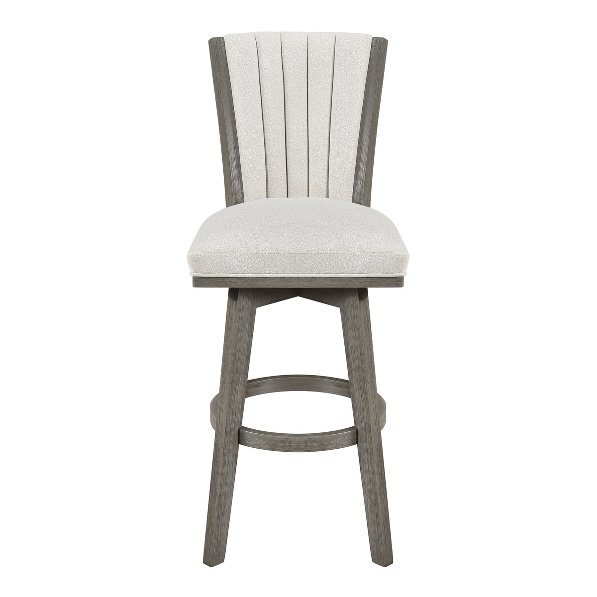 Corvallis Beige Swivel Pub Height Chair, Set of 2