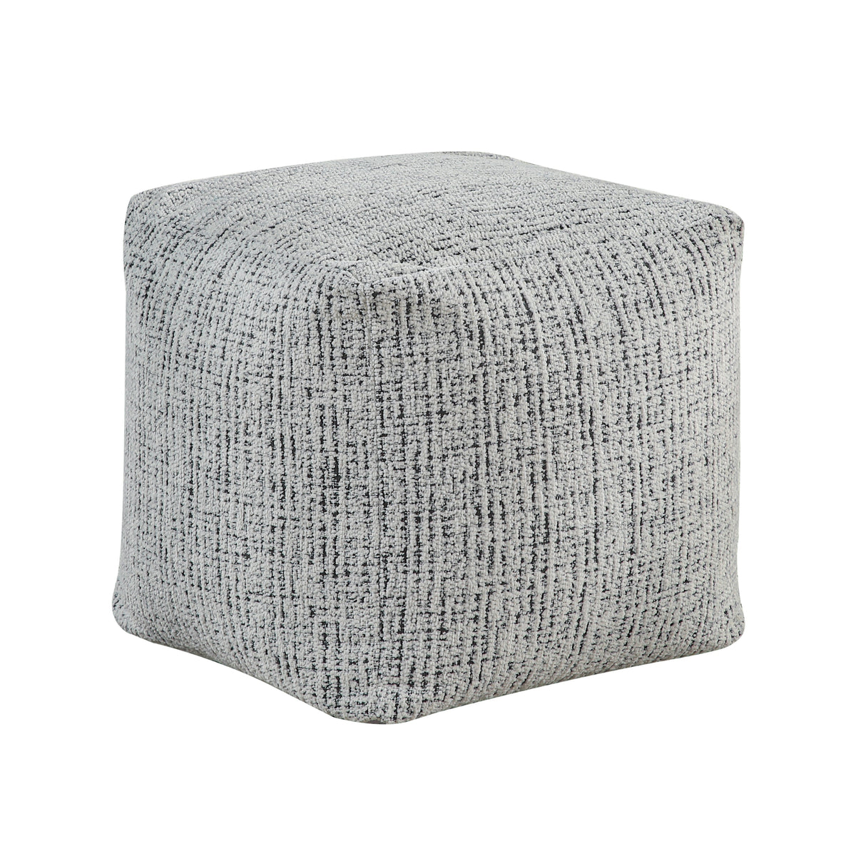 Easley Multi-Color Square Chenille Pouf