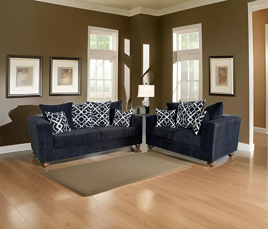 Graphite Black Sofa & Loveseat