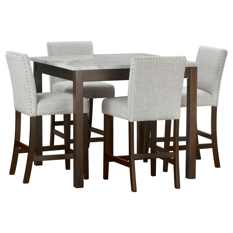 Dior Dark Brown 5-Piece Dining Room Set