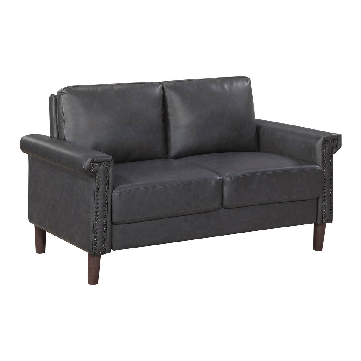 Heritage Dark Gray Loveseat