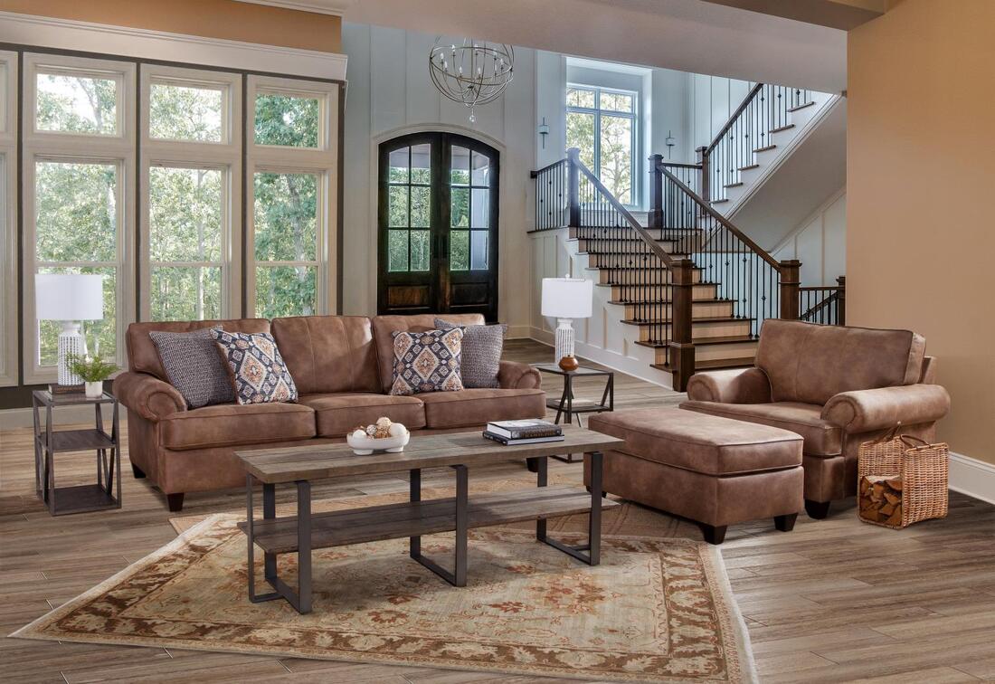 Behold Carleigh Camel Oversized Sofa & Loveseat