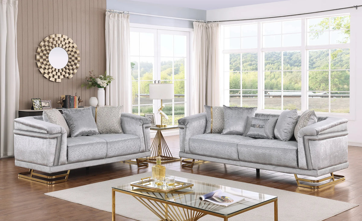 Amalfi Grey Living Room Set
