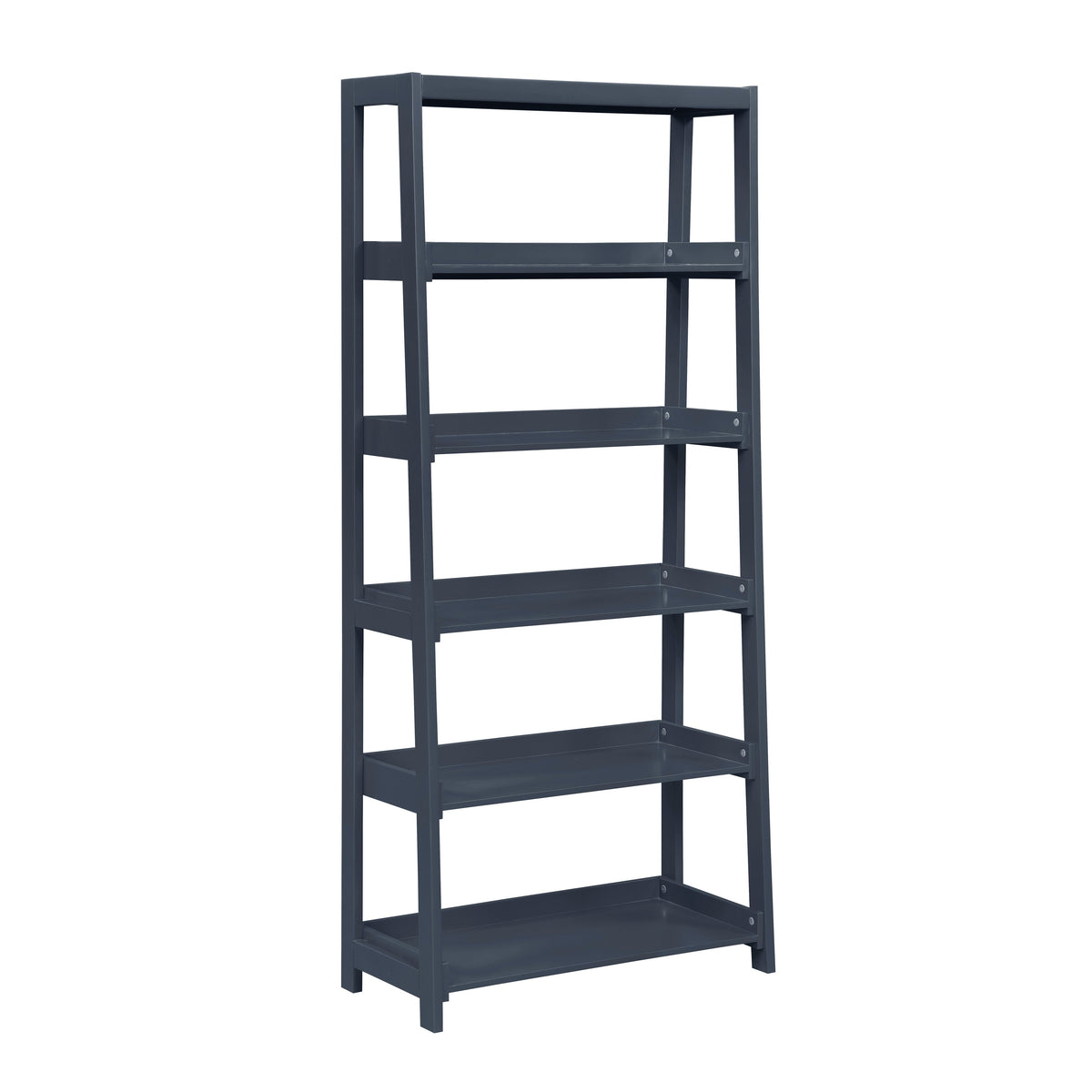 Sloane Navy Blue Bookcase with 5 Fixed Shelves