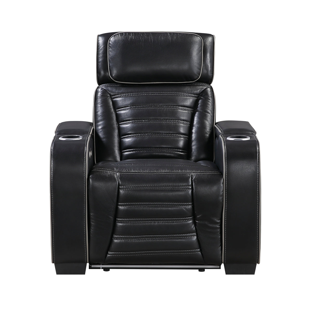 Cyber Black Power Reclining Chair with Power Headrest
