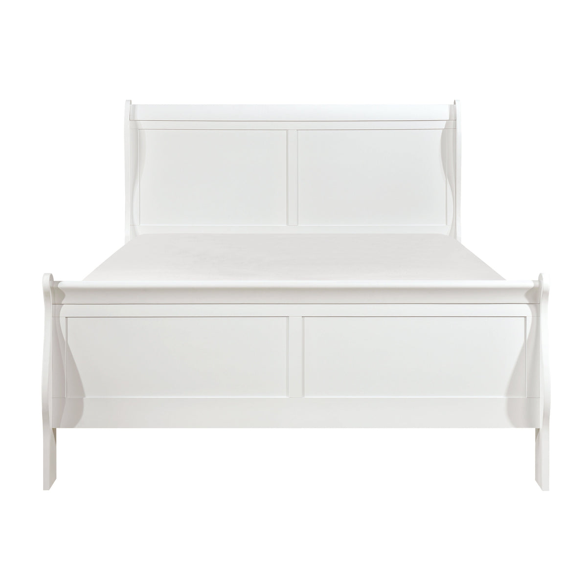 Mayville White California King Sleigh Bed