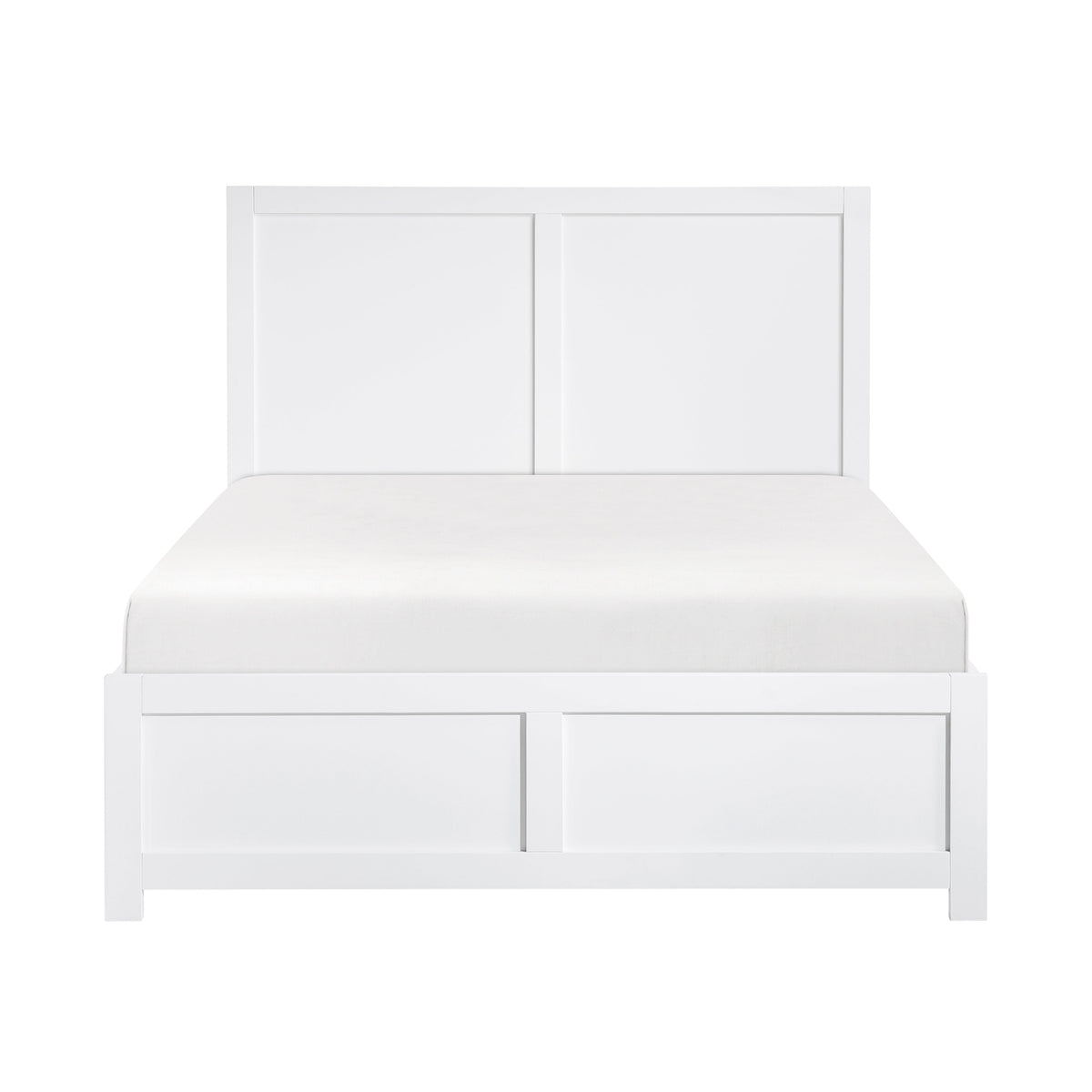 Galen White Full Platform Bed