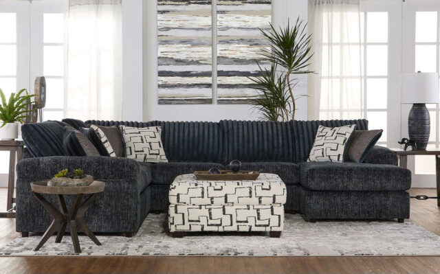 Galactic Charcoal 3-Piece Sectional