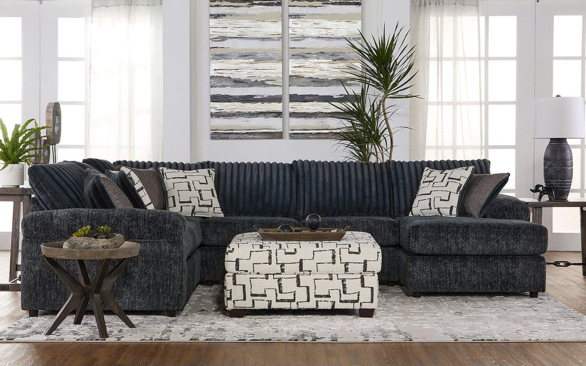 Galactic Charcoal 3-Piece Sectional