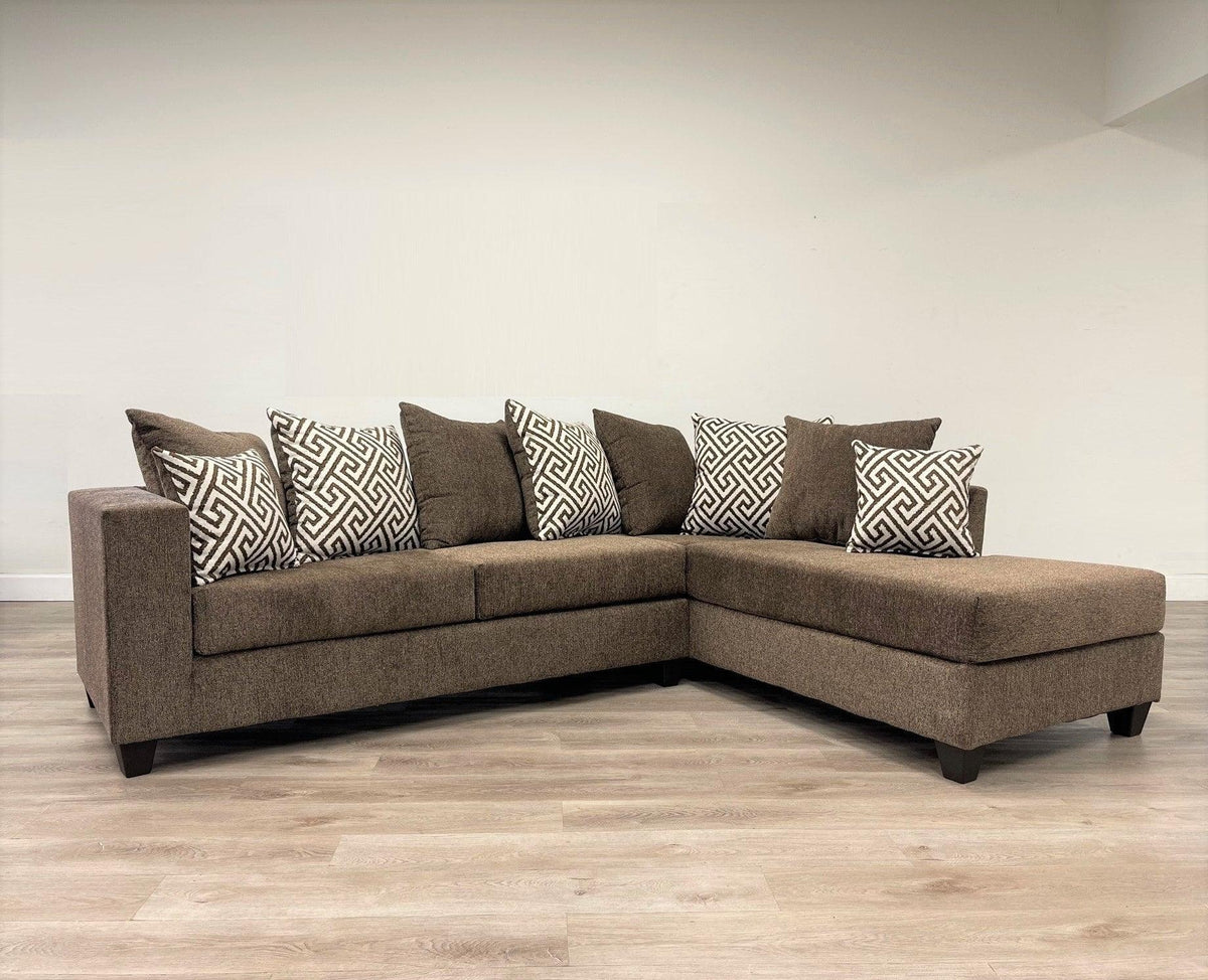 Monroe Mocha Right Arm Facing (RAF) Sectional
