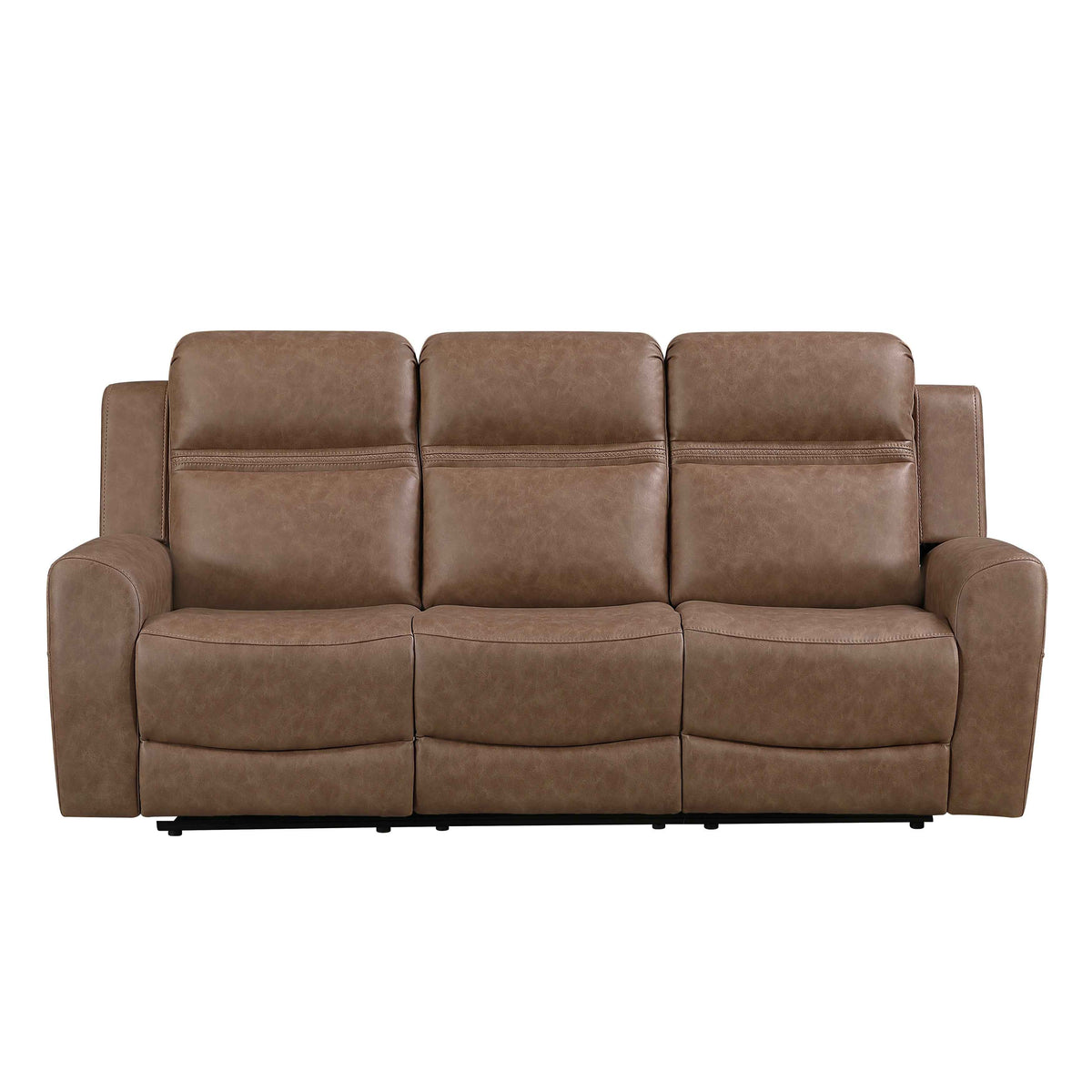 Hearth Brown Double Reclining Sofa